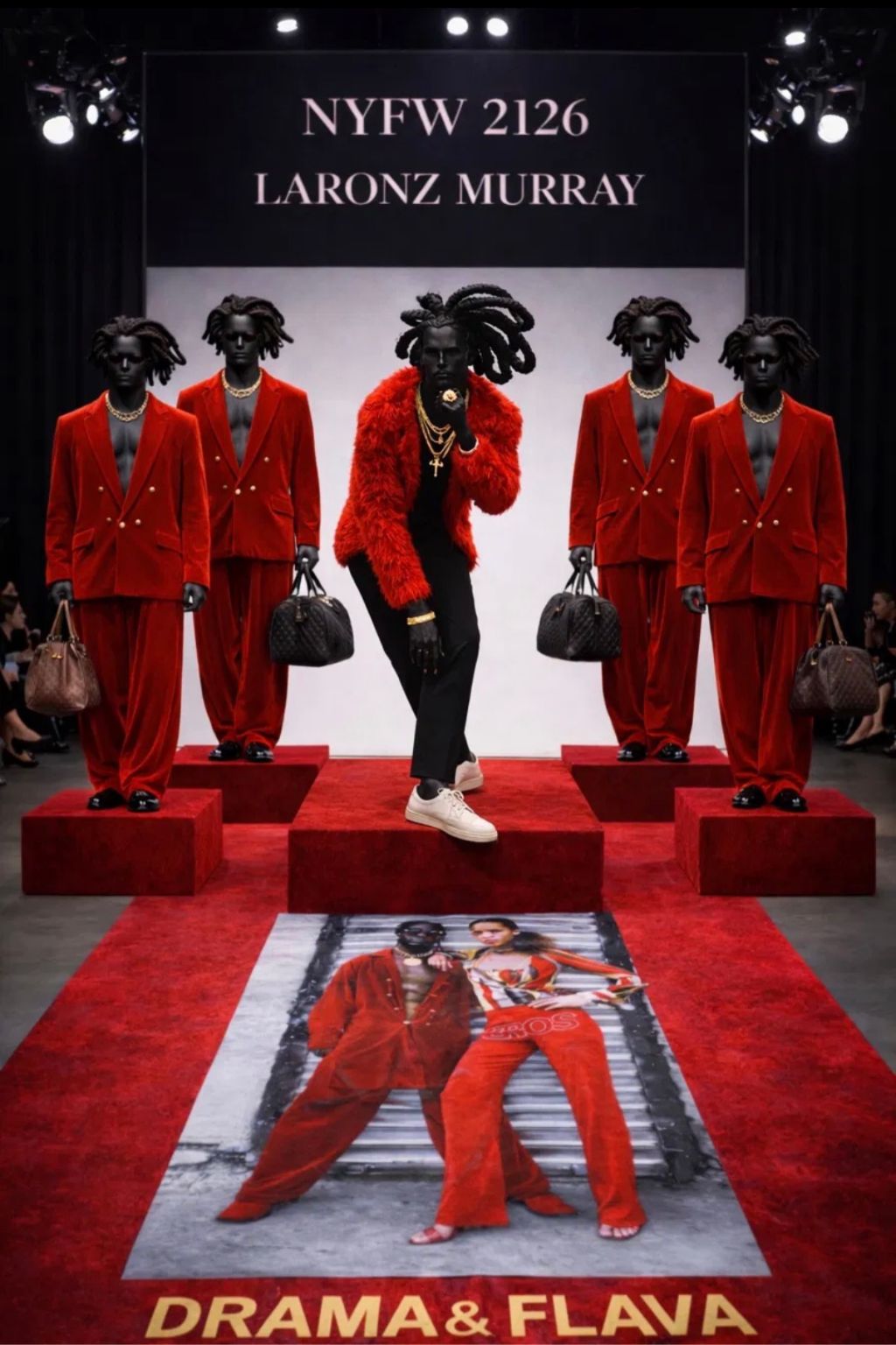 NYFW 2126 Rude Boy LM 2.0 — runway concept by LaRonz Murray